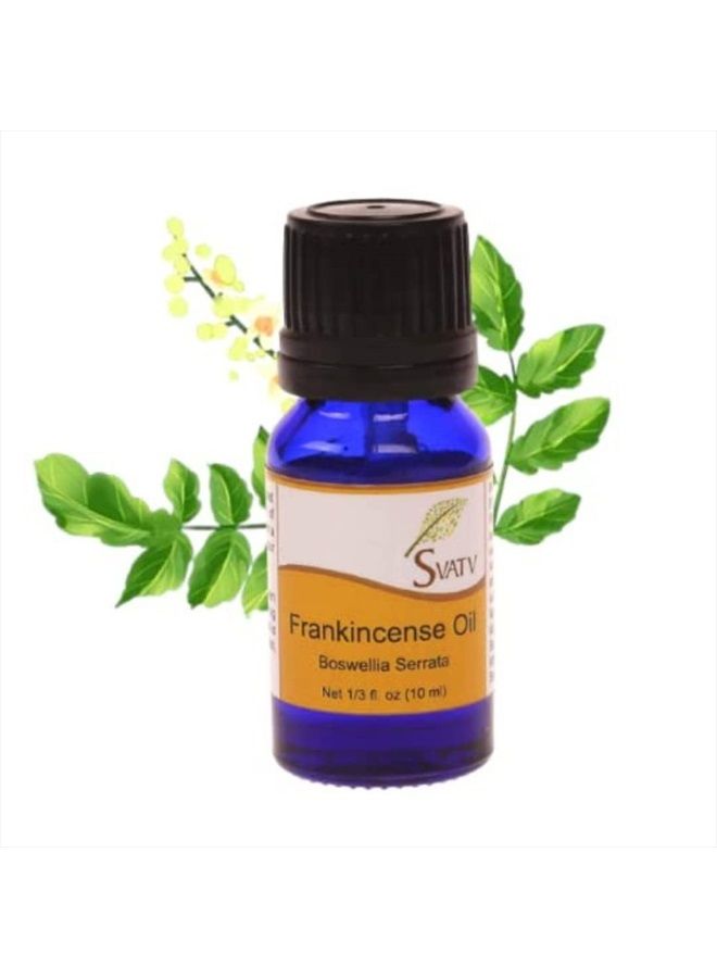 Frankincense Essential Oil for Yoga Massage & Therapeutic Grade, Boost Uplifted Mood & Room Fragrance Oil for Diffuser, Aromatherapy Oils, DIY Personal Care - 10ml