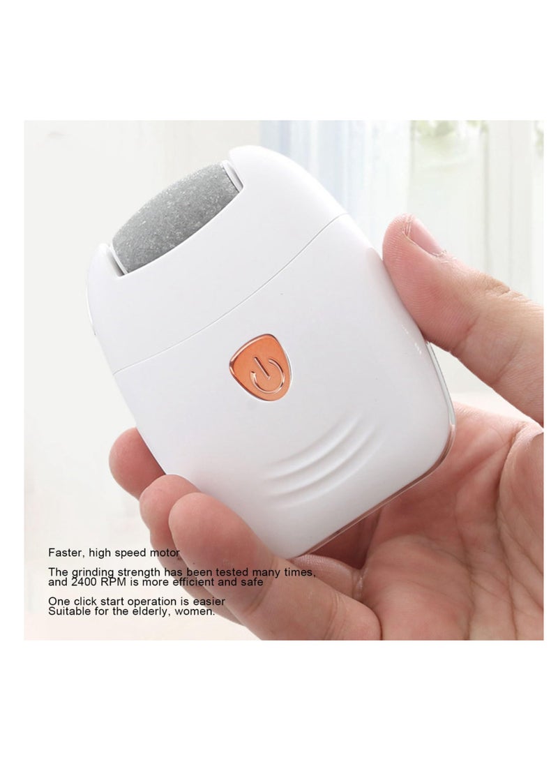 Electric Foot Scrubber, Adjustable 2 Gear Foot File, Rechargeable Professional Heel Repair, Callus Remover, Electric Callus Remover, pedicure tools for feet for Pedicure Home Use, Gold