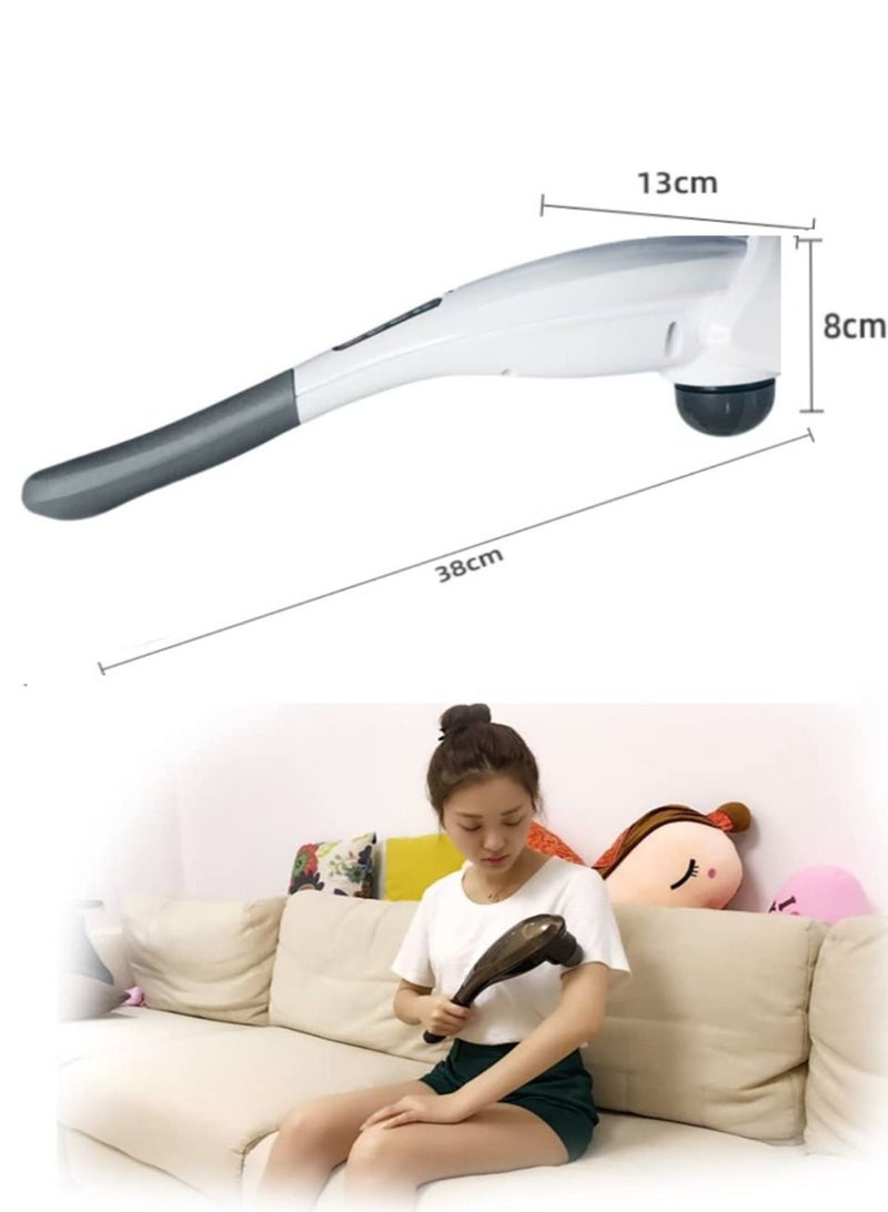 Rechargeable Handheld Deep Tissue Massager White