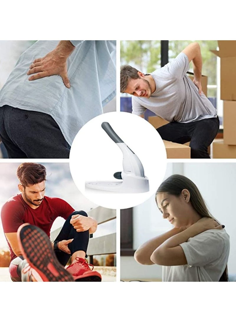 Rechargeable Handheld Deep Tissue Massager White