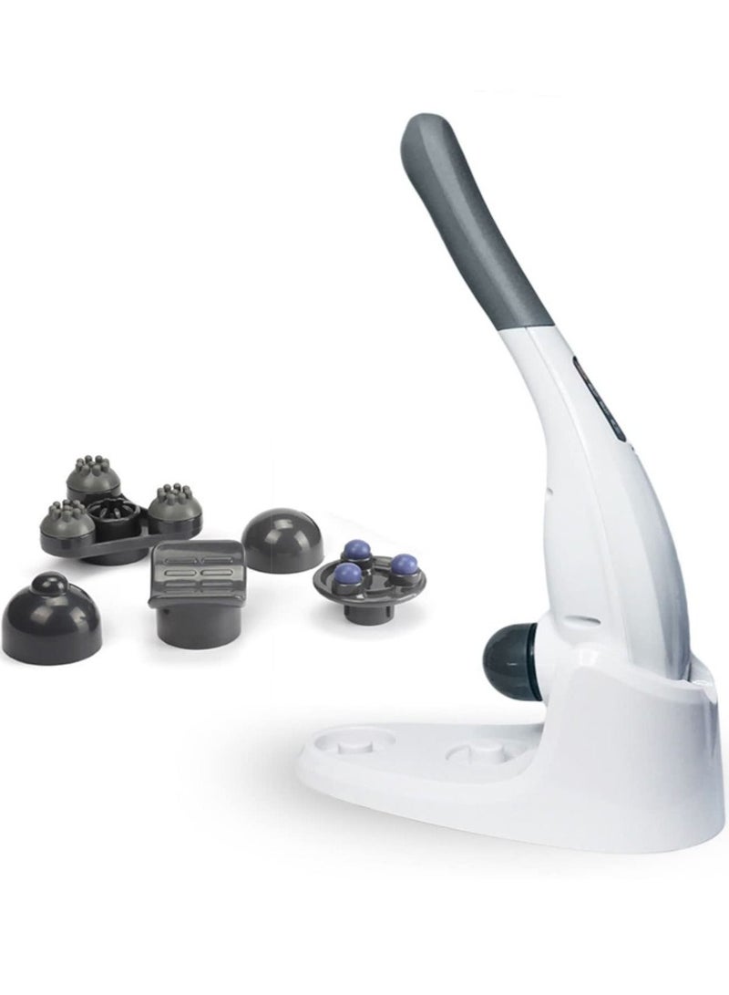 Rechargeable Handheld Deep Tissue Massager White