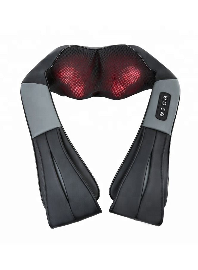 Neck Back Massager, Shoulder Massager with Heat, Deep Tissue 3D Kneading Pressure Shiatsu Electric Massage for Muscle Pain for Office Chair Car