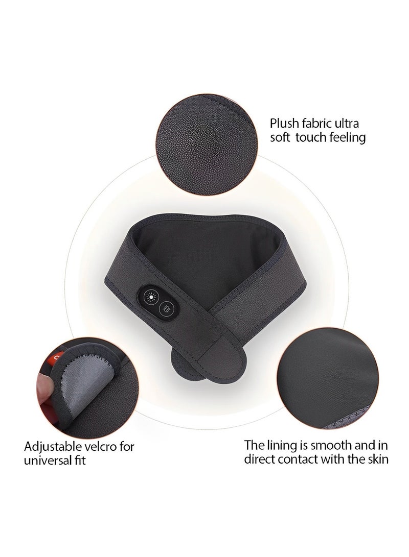 Heat Neck Wrap Electric Neck Heating Pad Mat with Vibrations & 3 Heat & 3 Vibration Settings & 9 Relaxing Combinations