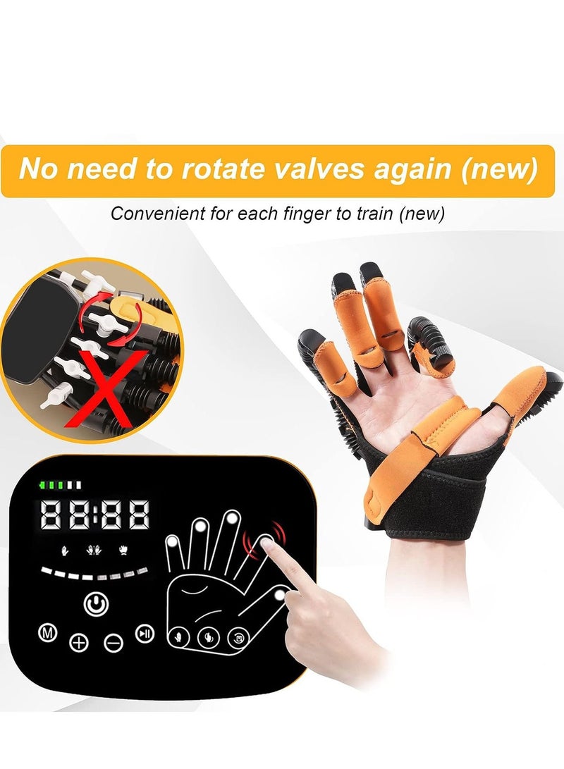 Upgraded finger rehabilitation robot gloves,rehabilitation gloves for stroke，physiotherapy robotic recovery gloves