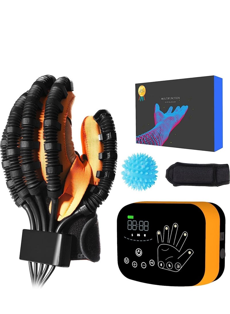 Upgraded finger rehabilitation robot gloves,rehabilitation gloves for stroke，physiotherapy robotic recovery gloves