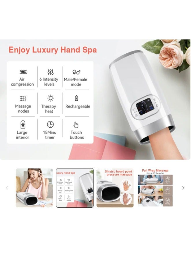 Electric Hand Massager with Warm Compression & Airbag Kneading