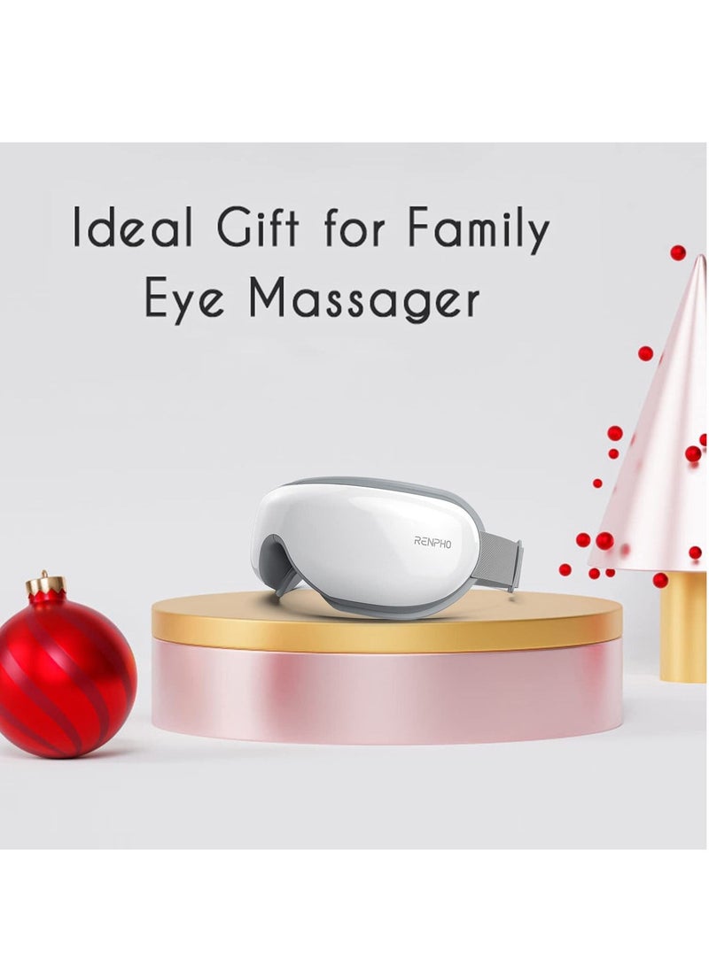 Eye Massager With Heat, Air Compression Bluetooth Music Rechargeable For Relieve Eye Strain Dark Circles Eye Bags Dry Eye Improve Sleep