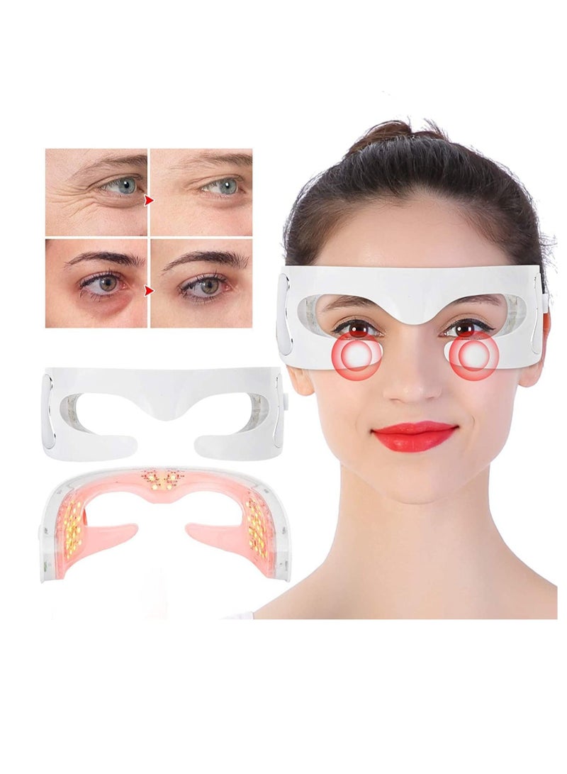 Electric Eye Massager Red Light Heating Therapy Anti-Wrinkle Massager Relieving Fatigue Eye Care Massager