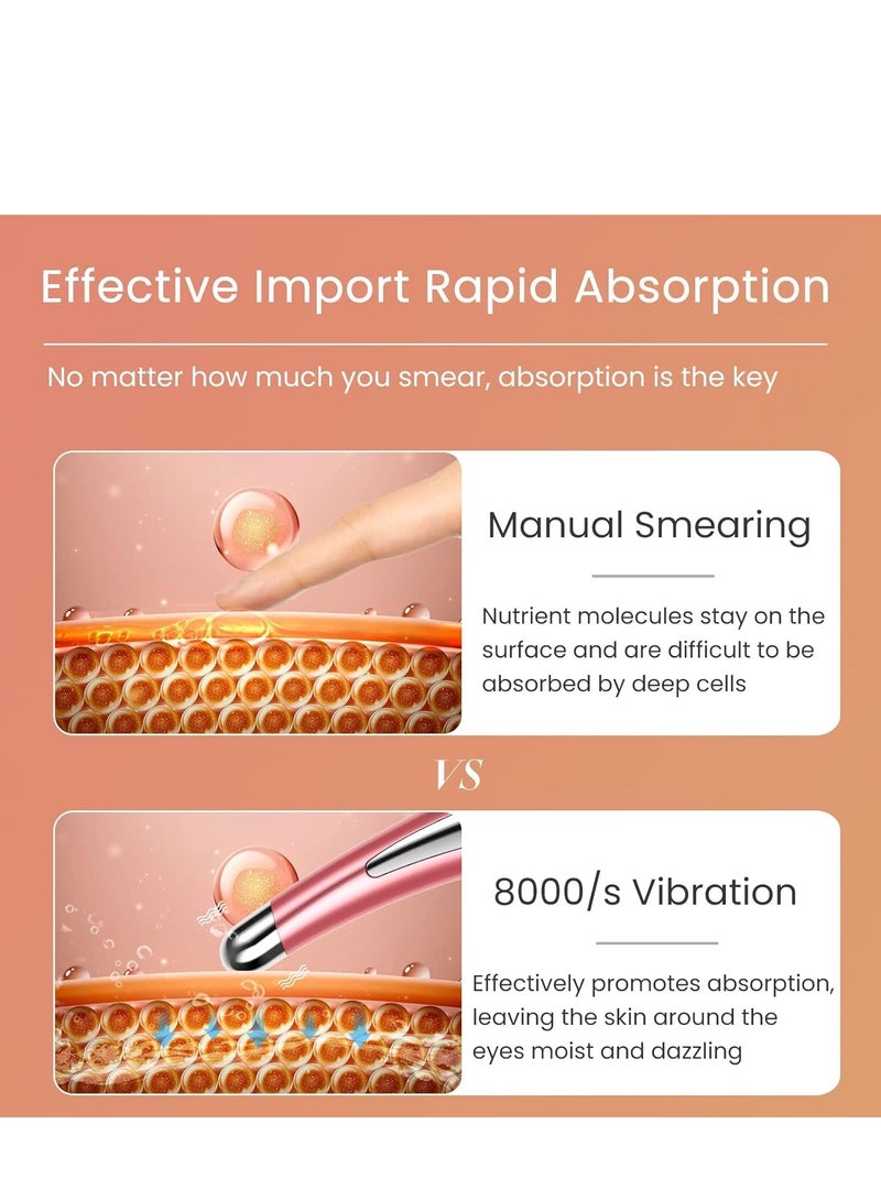 Eye Massager Face Massager, Rechargeable Facial Device for Dark Circles, Skin Care Product Absorption