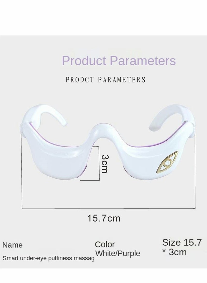 Eye Massager with Heat, Heated for Migraines, Relax and Reduce Strain Dark Circles Bags Dry Improve Sleep, Ideal Gifts Women/Men