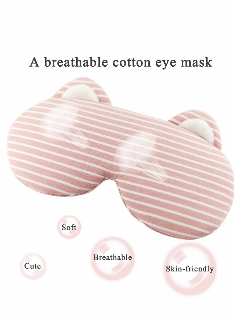 Heated Eye Mask, Heat Mask for Sleeping, Warm Compress Dry Eyes, USB Electric Heating Pad with Time Control, Relieve Syndrome, Stye, Blepharitis, A Great Sleep Artifact