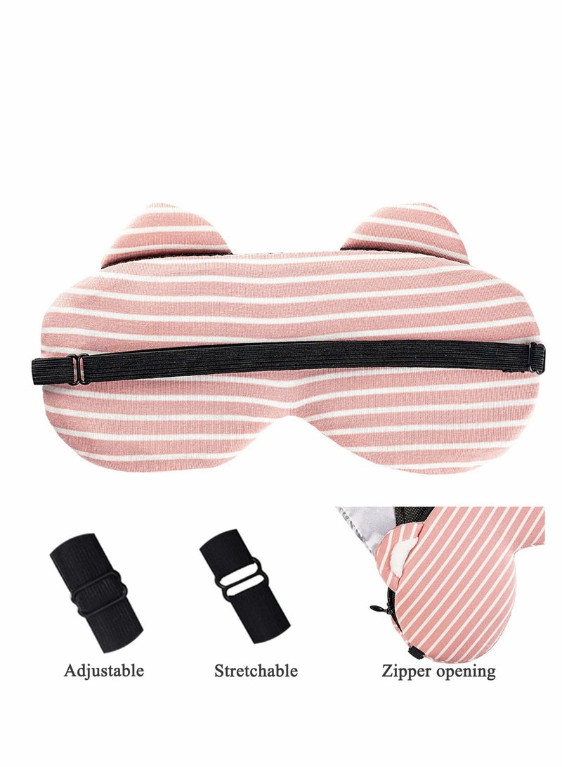 Heated Eye Mask, Heat Mask for Sleeping, Warm Compress Dry Eyes, USB Electric Heating Pad with Time Control, Relieve Syndrome, Stye, Blepharitis, A Great Sleep Artifact