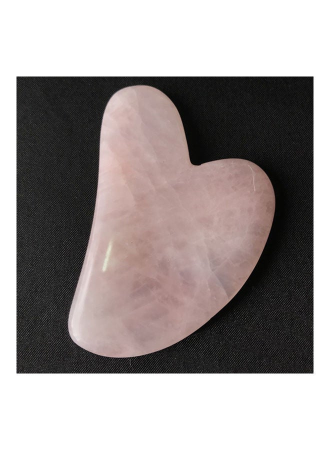 Natural Rose Quartz Stone Guasha Facial Face Neck Body Gua Sha Board Massager Pink