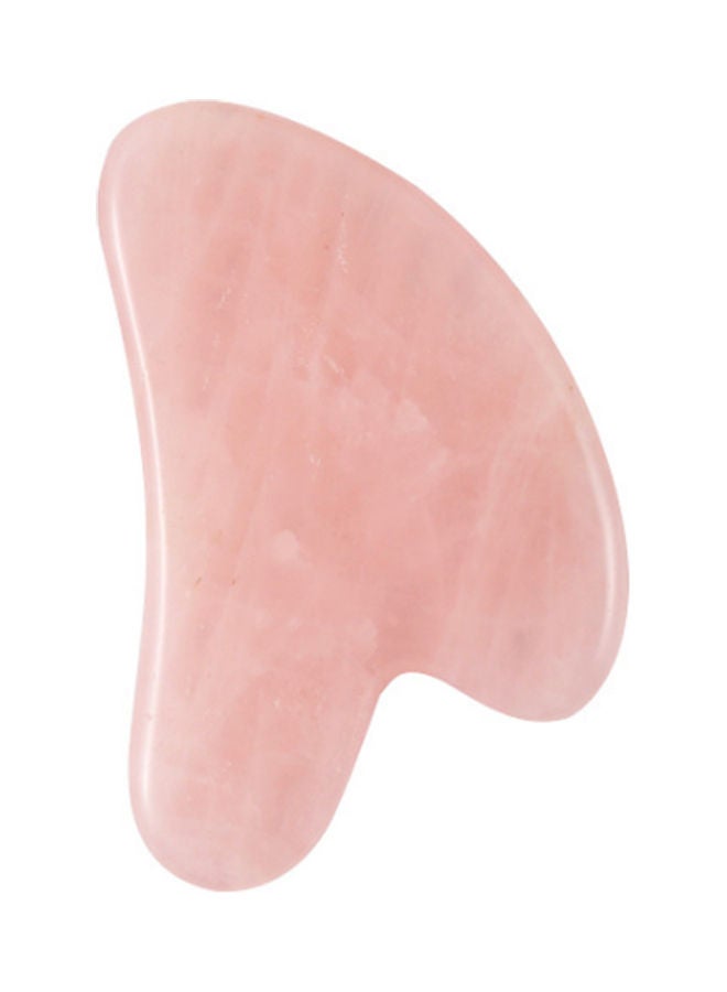 Natural Rose Quartz Stone Guasha Facial Face Neck Body Gua Sha Board Massager Pink