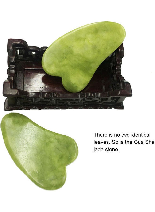 Gua Sha Board Jade Stone Guasha Scraping Massage Tool Facial Massager for Face Eyes Neck Body Skin Lifting & Tightening