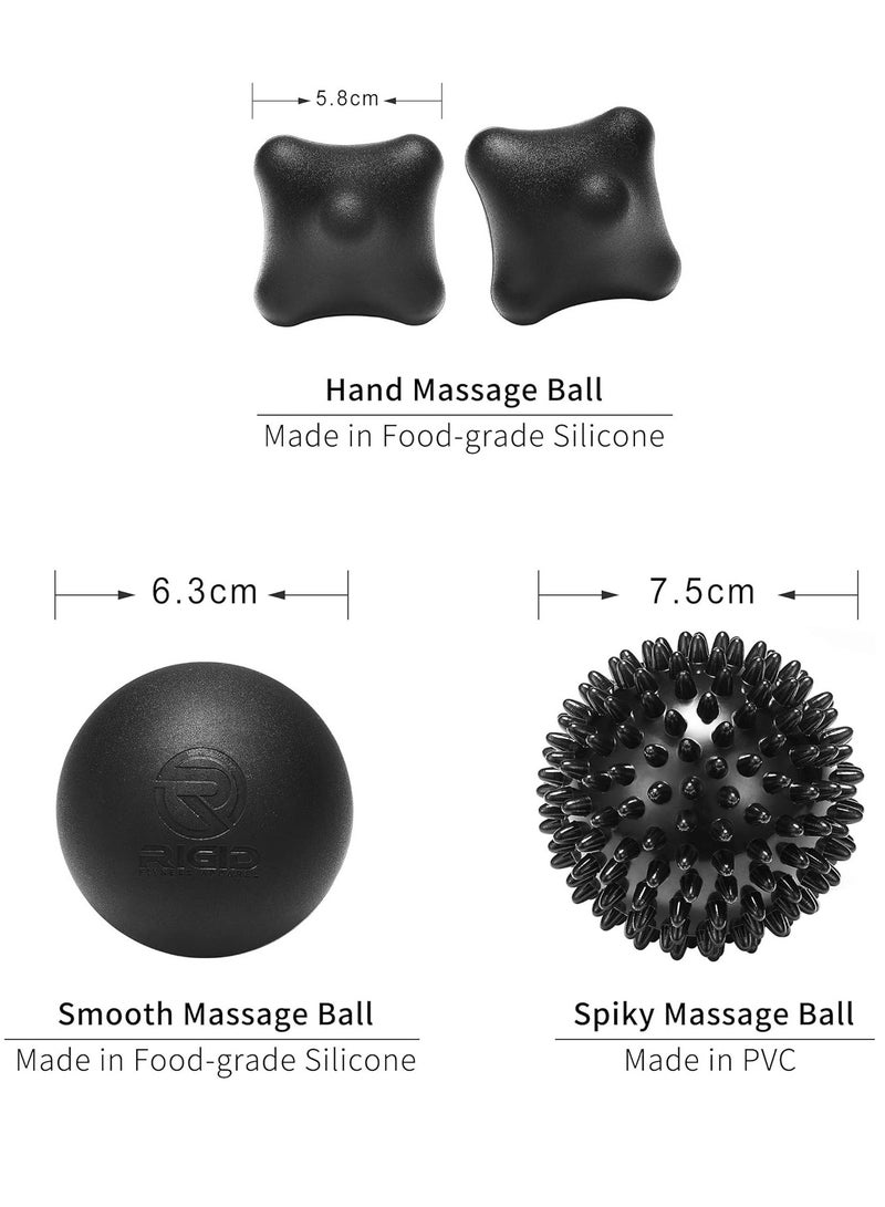 Set of 4 Acupuncture Ball Massage Set Ball Triggers Point Release Deep Tissue Massager For Muscles