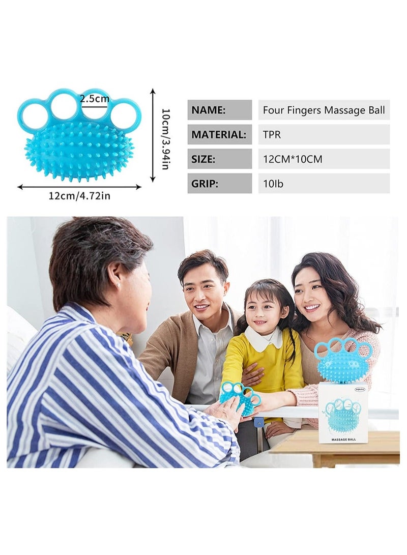 Spiky Massage Balls for Foot, Back, Muscles, Plantar Fasciitis, Muscle Soreness Massager Ball Exercise, Yoga, Deep Tissue Myofascial Release Trigger Point Recovery