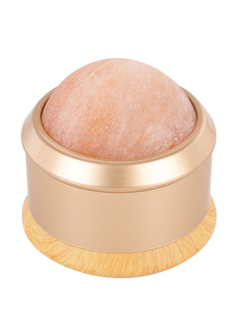 Massage Roller Ball, Himalayan Salt Ball Hand Massage Tool Salt Ball Roller Natural Therapy Roller Relaxation Roller Ball Body Massage Roller Therapeutic Roller for Neck, Back, Arm Full Body Massage