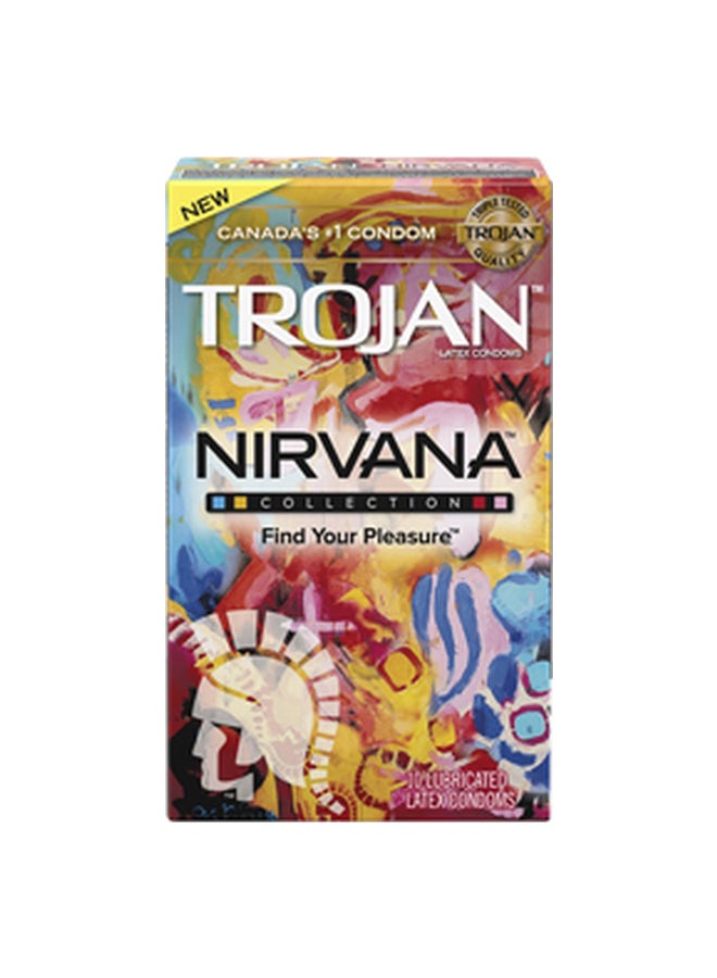 10-Piece Nirvana Lubricated Condom Set