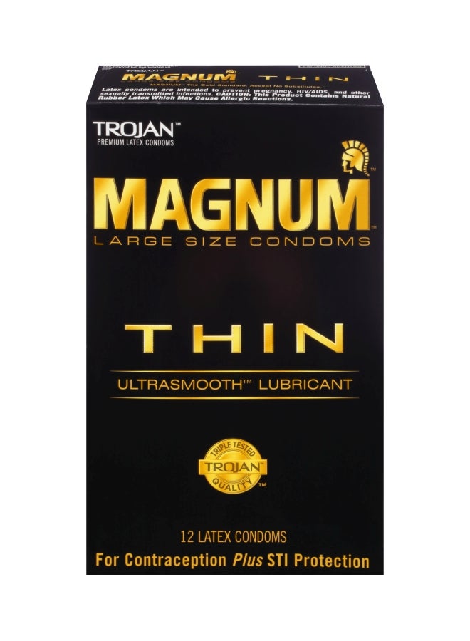 12-Piece Magnum Thin Condom Set