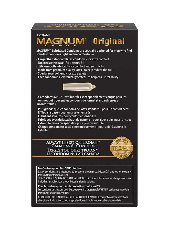 12-Piece Magnum Large Original Lubricated Condom Set