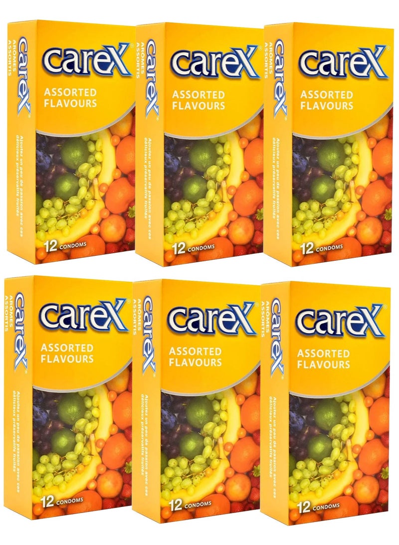 Pack Of 6 Boxes Assorted Flavours Condoms