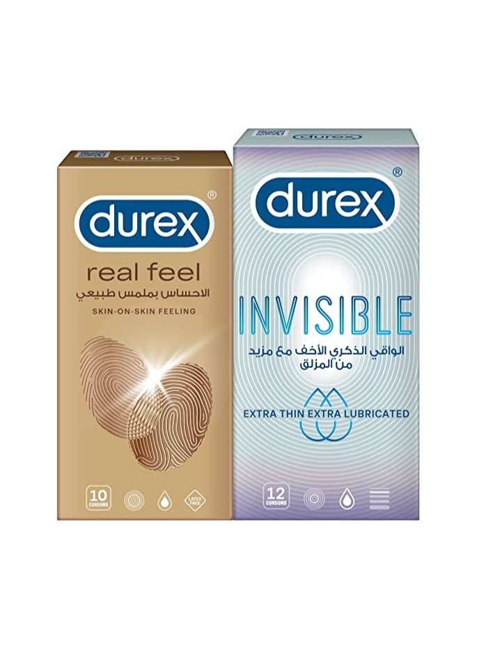 Durex Skin On Feeling Real Feel Condoms 2 Pack