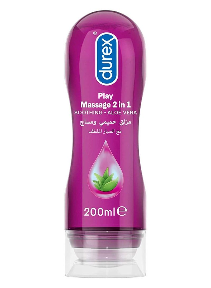 Durex Play Original Massage Gel 2In1 Lube Soothing Aloe Vera 200ML