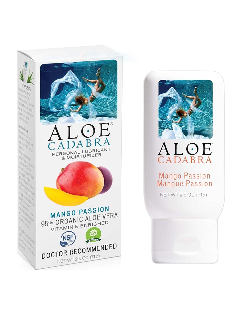 Flavored Personal Lubricant Organic Natural Mango Passion Lube