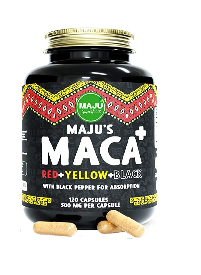 Maju Organic Capsules/ Black Pepper Extract for Absorption 120 Caps, 60,000 mg