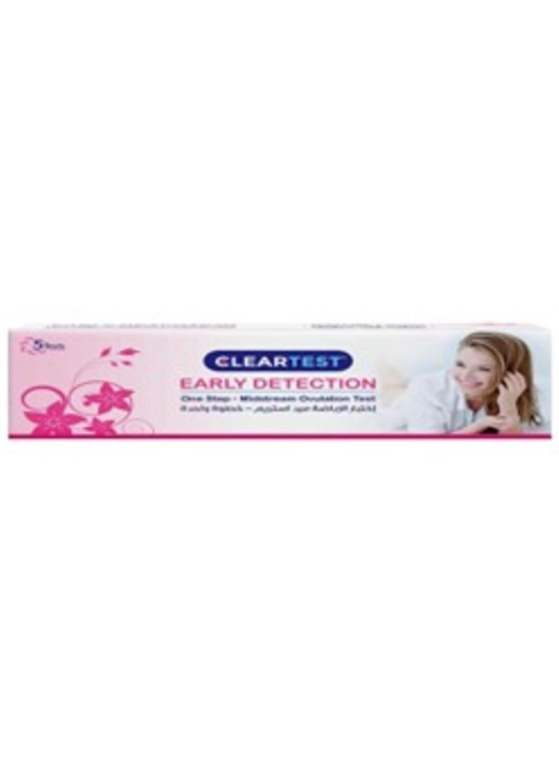 Cleartest Early Detection Midstream Ovulation Test 5's / Box