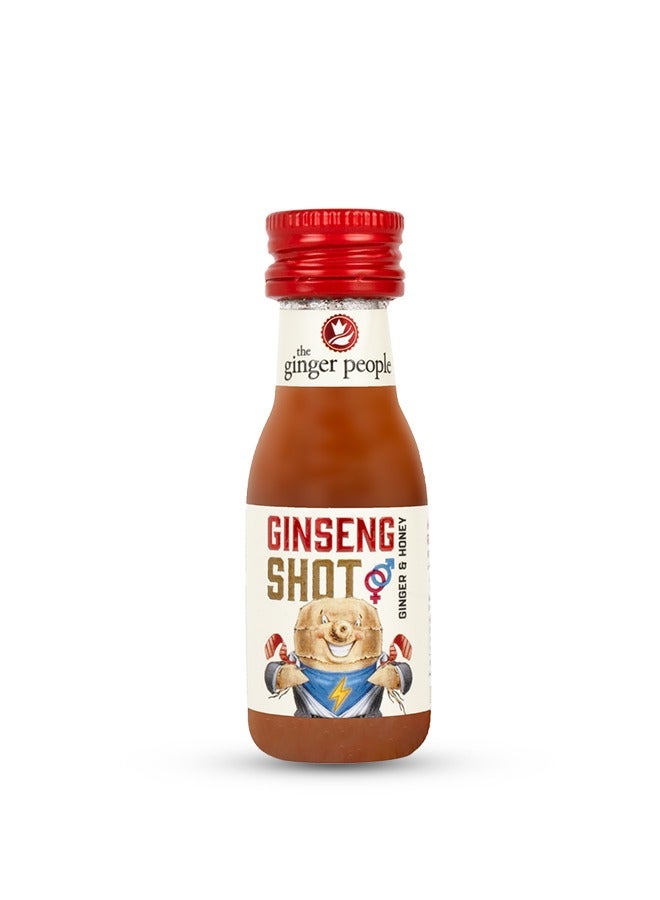 Ginseng Shot | Premium Korian Ginseng Beverage | Natural Ginseng With Ginger Honey Lemon Juice 30ml Pack of 16