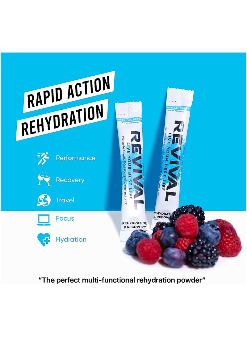 Revival Rapid Rehydration Electrolytes Powder  Lemon & Lime 30