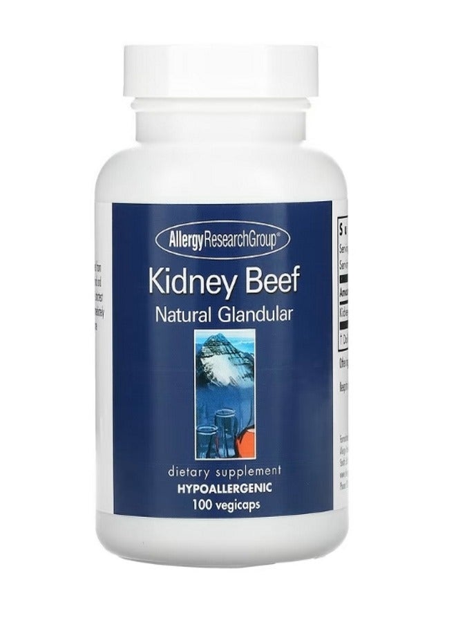 Kidney Beef Natural Glandular 100 Vegicaps