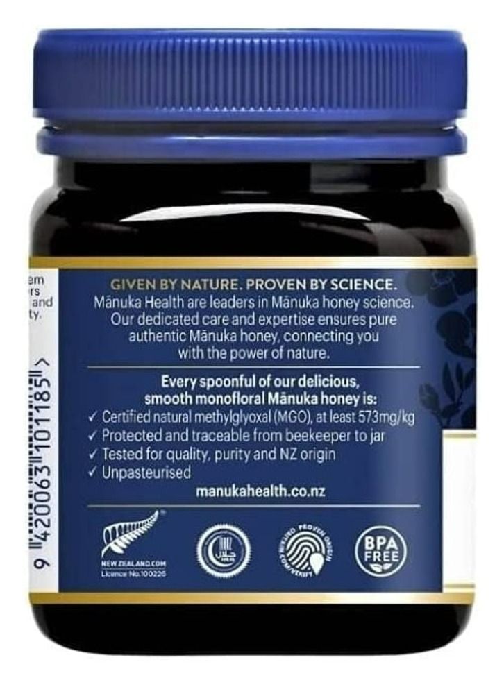 MANUKA HEALTH - MGO 573+ Manuka Honey, 100% Pure New Zealand Honey, 250 g