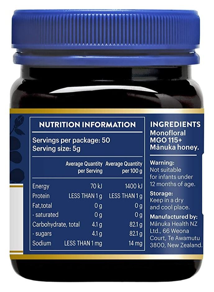 Manuka Honey MGO115 250g
