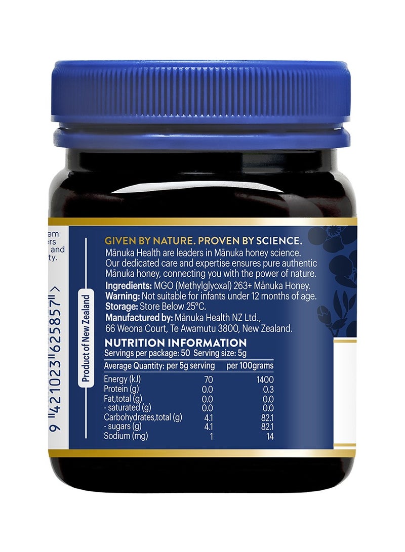 MGO 263+ Manuka Honey UMF 10  250gm