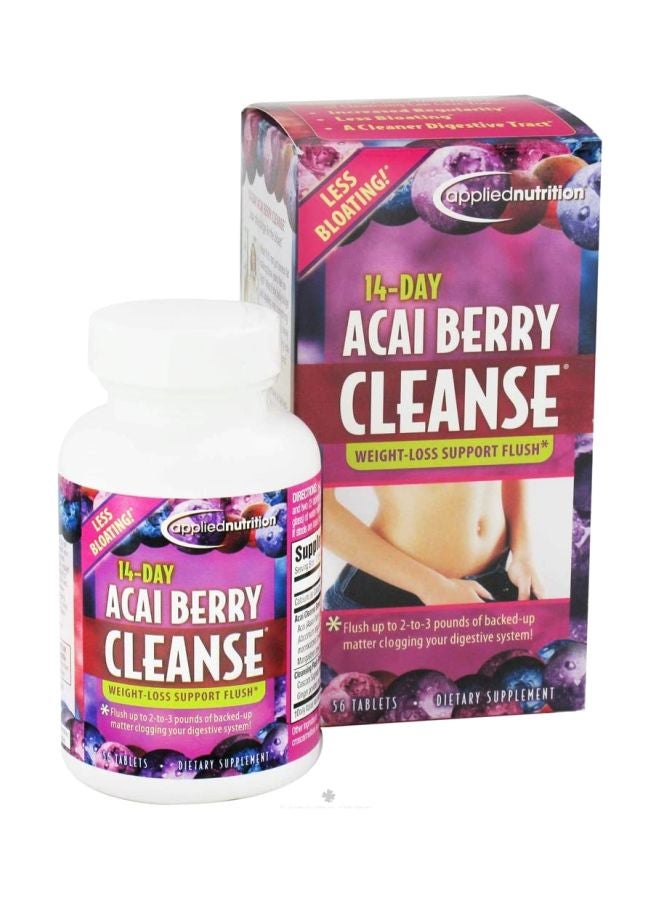 Pack Of 2 Acai Cleanse Weight Loss Support Flush - 56 Tablets