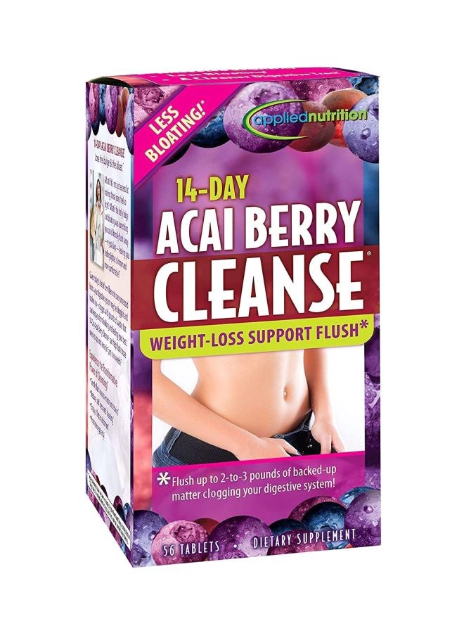 Pack Of 2 Acai Cleanse Weight Loss Support Flush - 56 Tablets