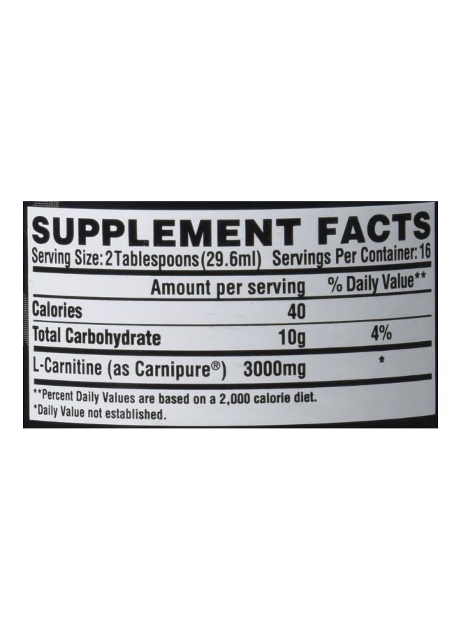 Liquid Carnitine 3000 Dietary Supplement