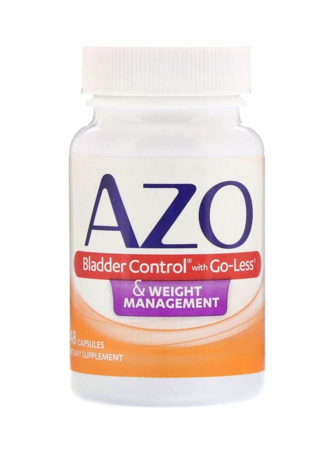 Bladder Control With Go-Less And Weight Management Dietary Supplement - 48 Capsules