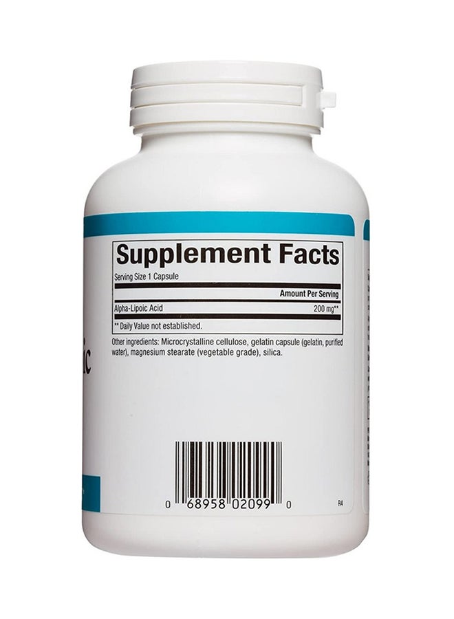 Alpha Lipoic Acid Antioxidant Support - 120 Capsules