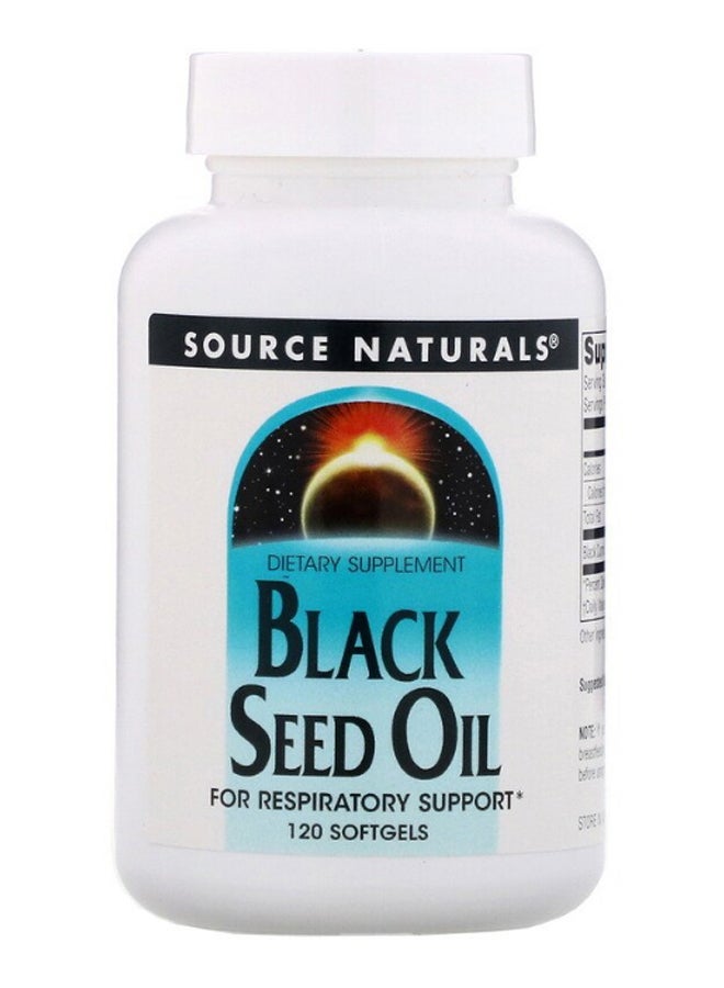 Black Seed Oil Supplement - 120 Softgels