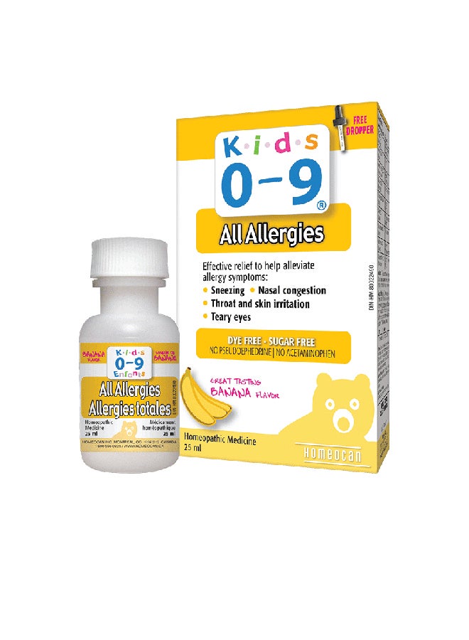 Generic Kids 0-9 Homeopath Allergy -25Ml