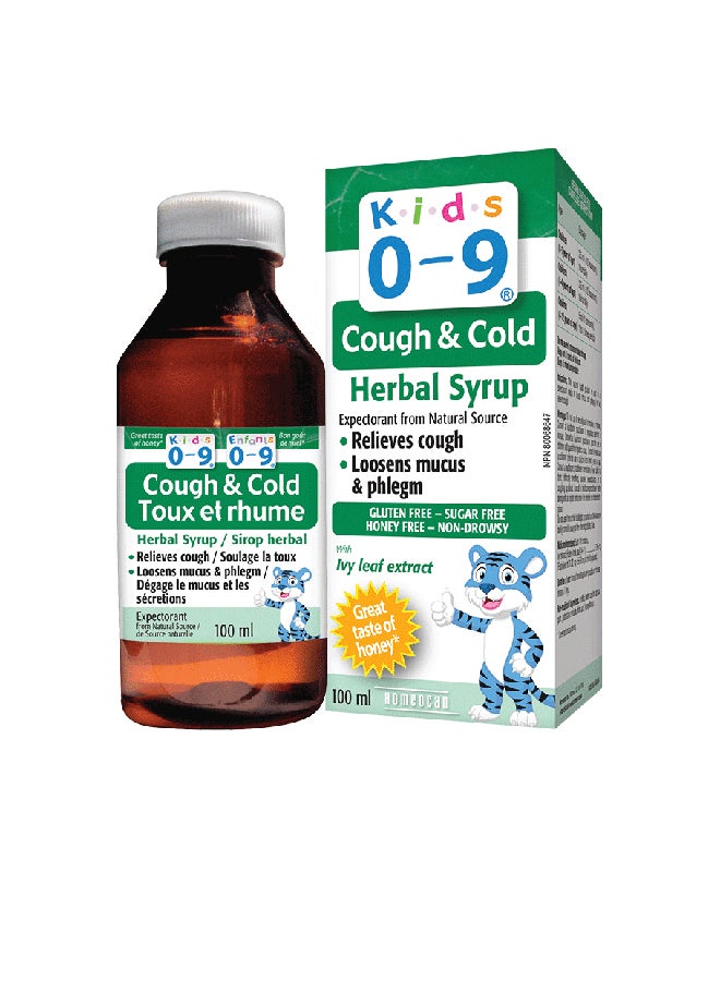 Generic Kids 0-9 Homeopath Cough & Cold Syrup- 100Ml