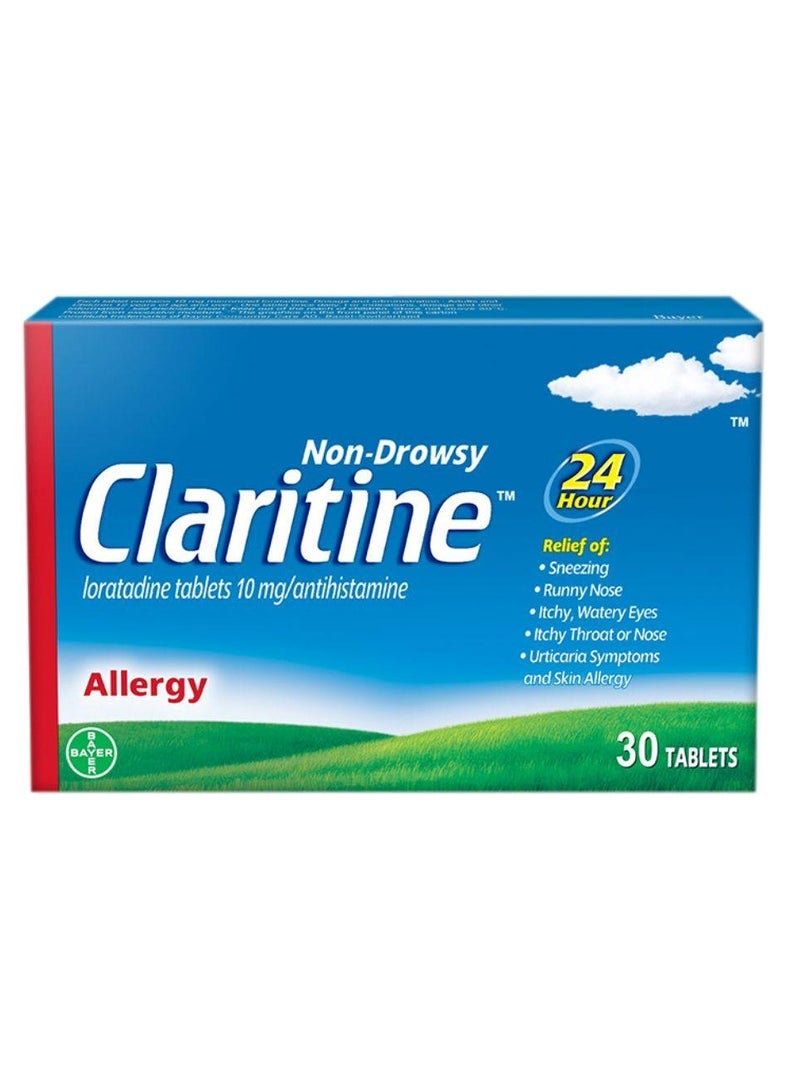 Claritine 10 mg for allergy Tablets 30's