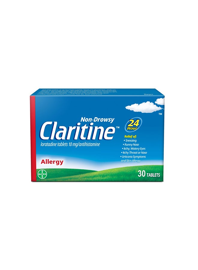 Claritine 10 Mg For Allergy 30 Tablets