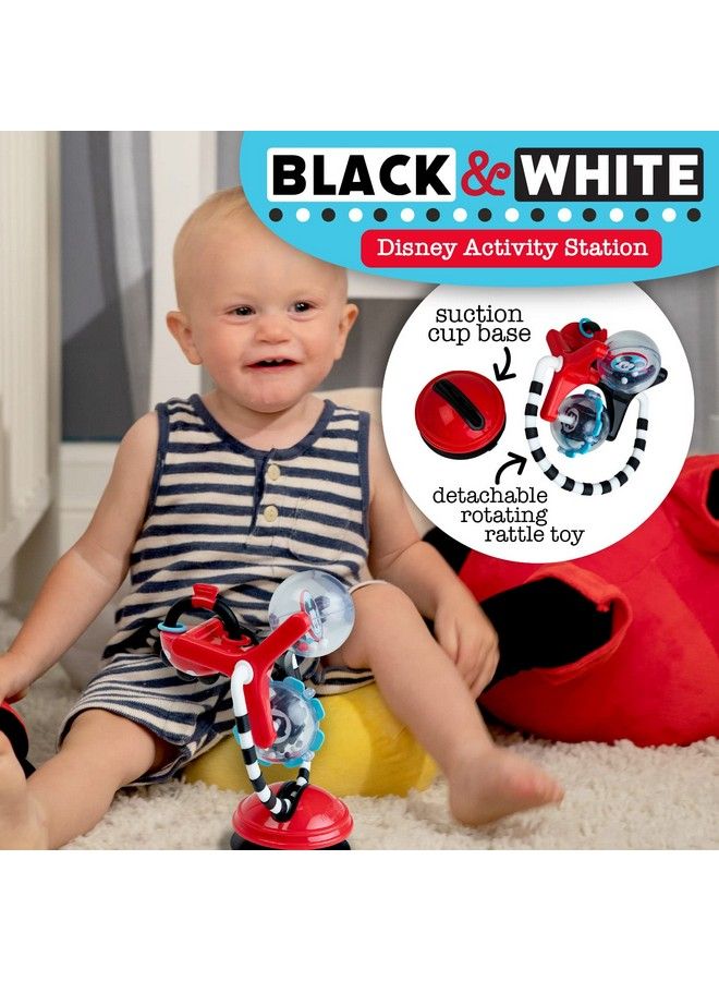 Disney Baby Mickey Mouse Plastic Activity Station Toy Black And White High Contrast Boys And Girls Ages 6 Months + Multicolored (81251)