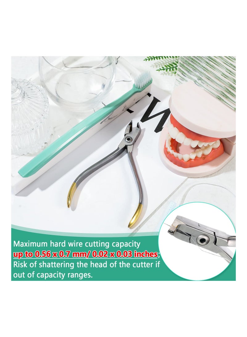 Braces Wire Cutter Hard Wire Cutter Pliers Wire Cutters, Braces Stainless Steel Brace Removal Tooth Pulling Kit Tool for Cutting Titanium Alloy Archwire Distal End Cutter