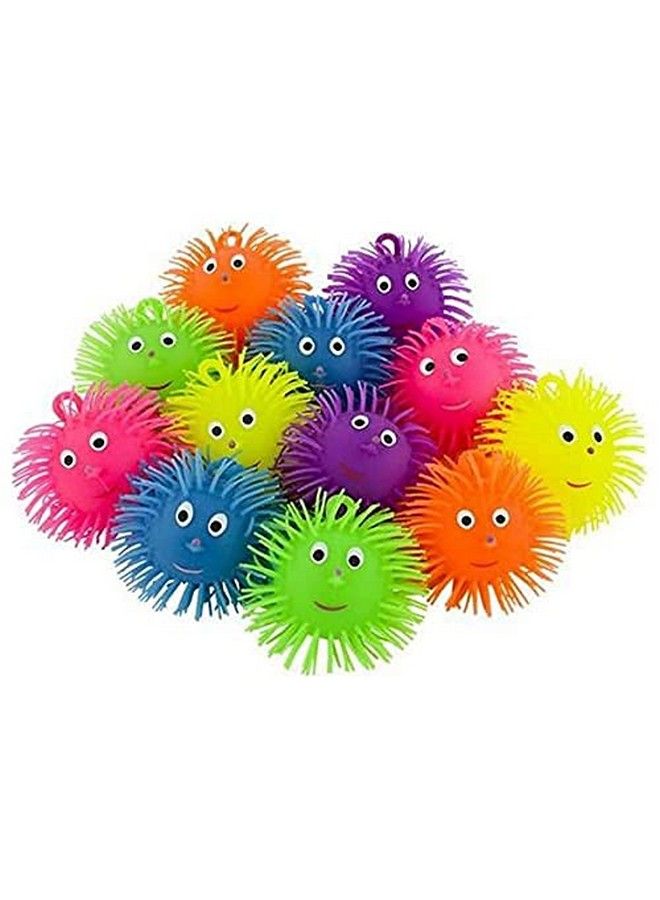 Set Of 4 Flashing Puffer Ball Toys For Kids Babies Toddlers And Adults Playing Fun Balls (Model 2)